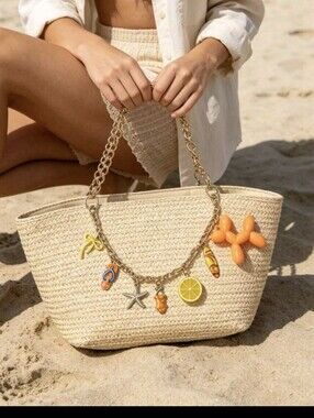 Beach Summer Fun Decor Purse Necklace/ Charm/ Extension NEW